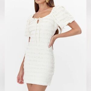 NWT Adelyn Raye Aina Textured Mini Dress